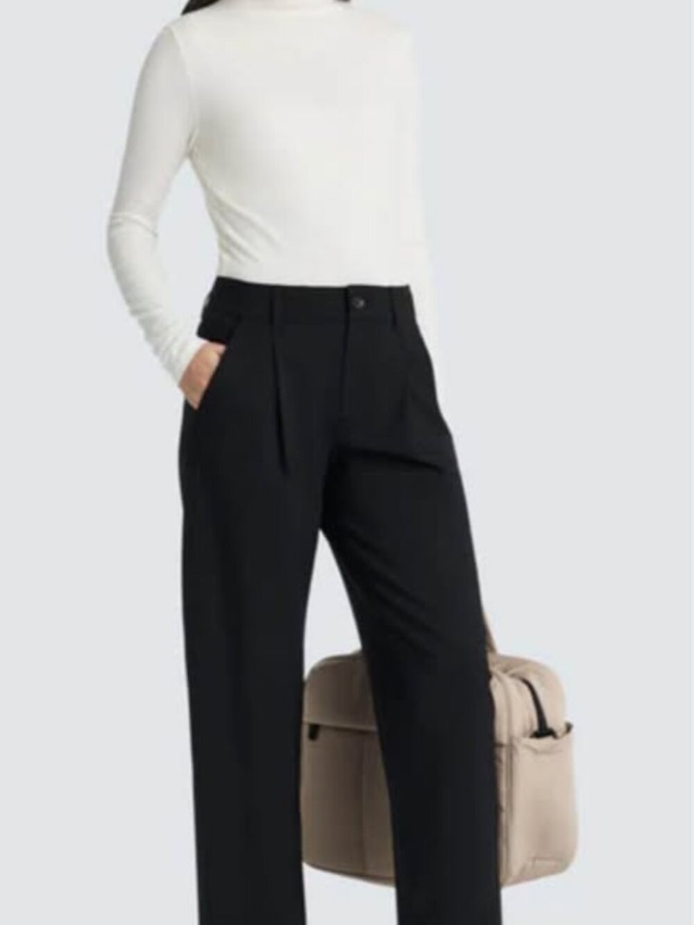 Unbound Women's Merino Mock Neck Top new  fits like medium -BRAND NEW